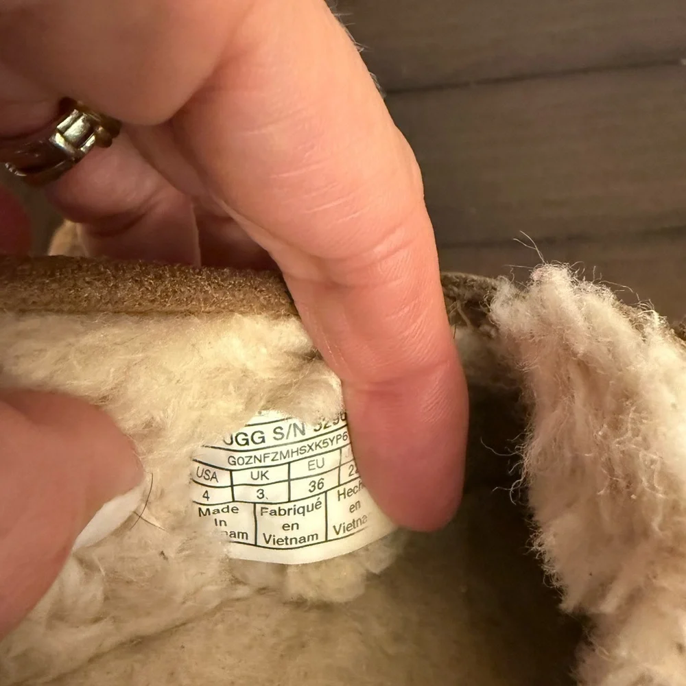 UGG Chestnut Suede Moccasin Slippers